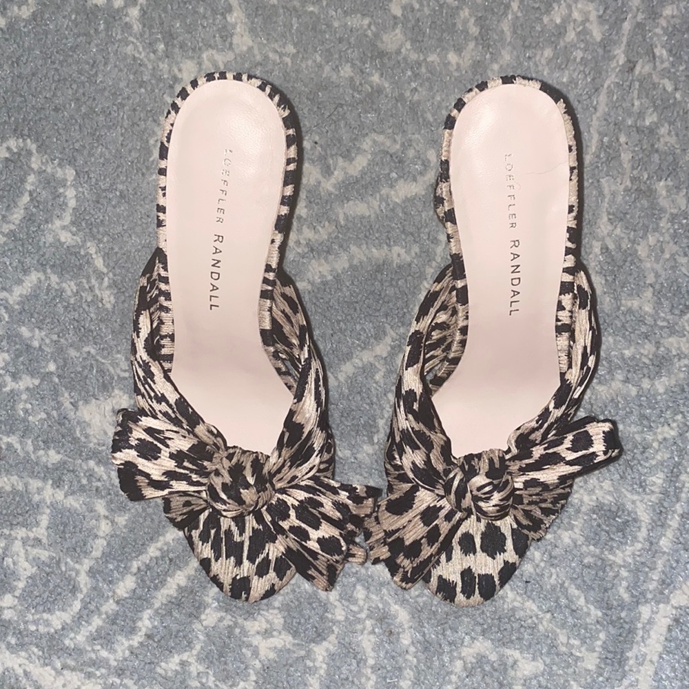 Loeffler Randall Penny Leopard Sandals